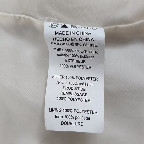 Michael Kors Women's Puffer Quilted Vest Off White Gold Size Medium - Picture 12 of 15